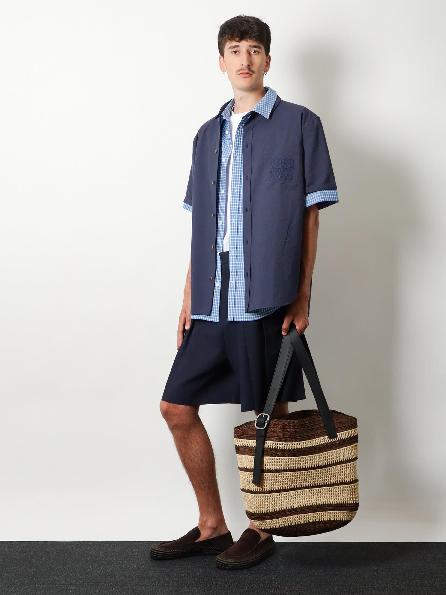 Borsa shopping Loop Paula's Ibiza in rafia bicolore