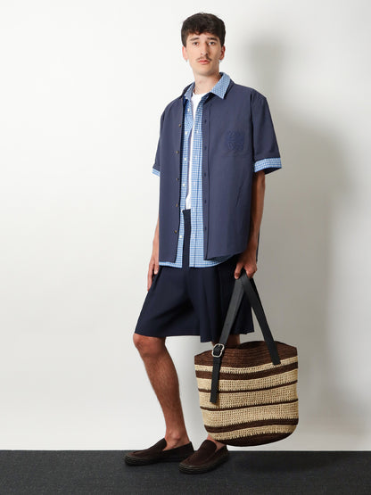 Borsa shopping Loop Paula's Ibiza in rafia bicolore thumbnail