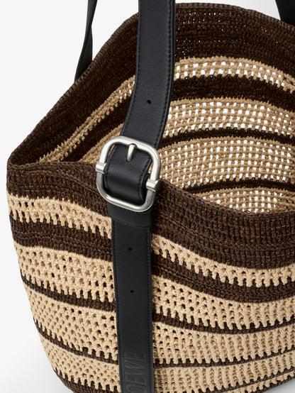 Borsa shopping Loop Paula's Ibiza in rafia bicolore thumbnail
