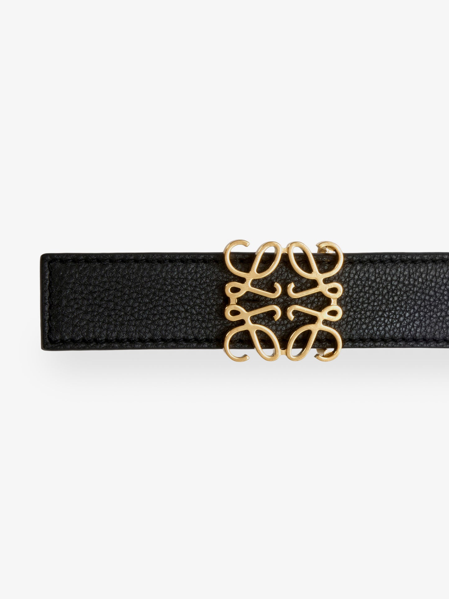 Reversible belt in soft leather