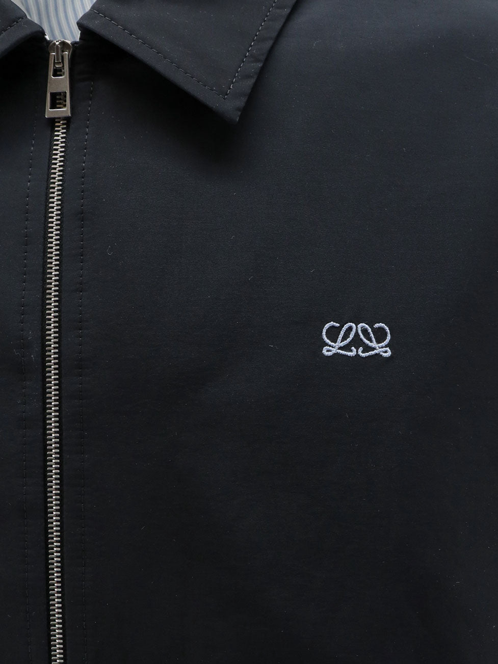 Giubbino in misto cotone con ricamo Logo