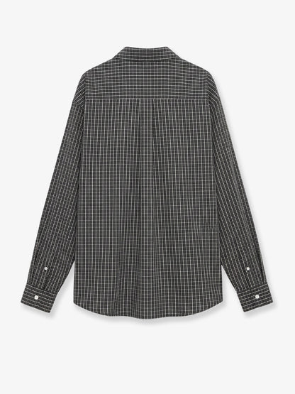 Technical cotton shirt with all-over check pattern thumbnail