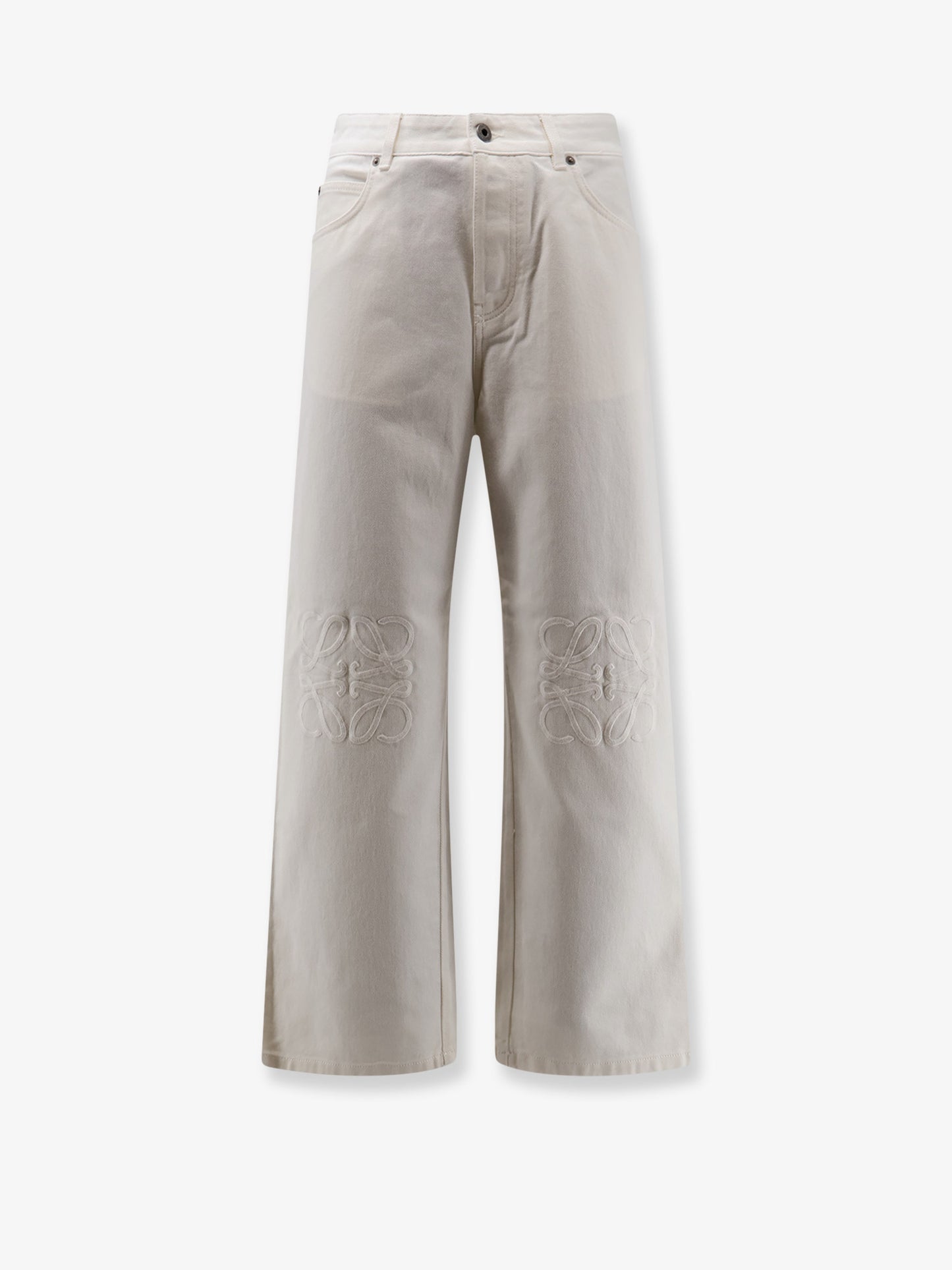 Pantaloni Anagram Baggy in white denim