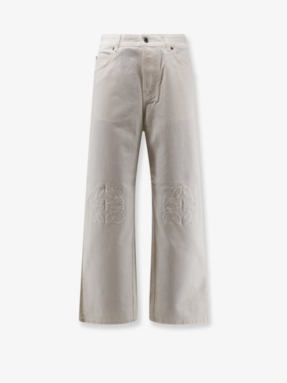 Pantaloni Anagram Baggy in white denim thumbnail