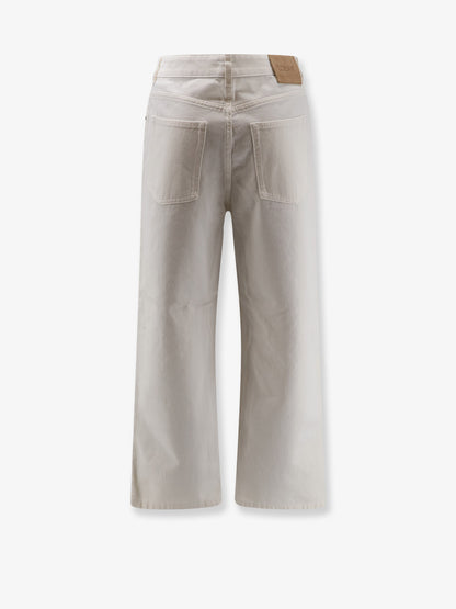 Pantaloni Anagram Baggy in white denim thumbnail