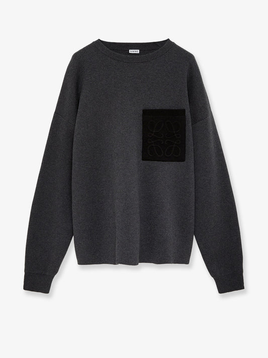 Anagram cotton blend sweatshirt