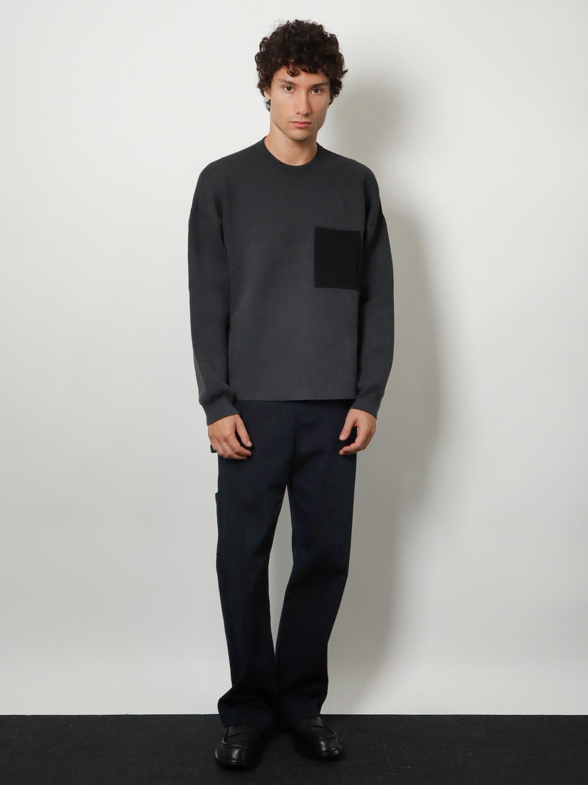 Anagram cotton blend sweatshirt