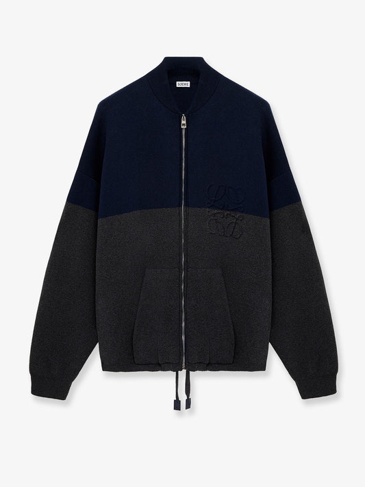 Cotton blend Zip-up cardigan