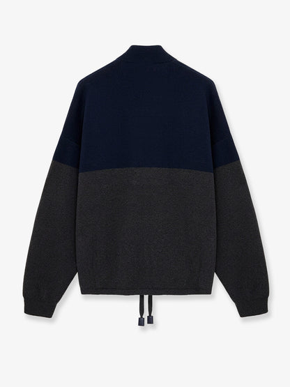 Cardigan Zip-up in misto cotone thumbnail