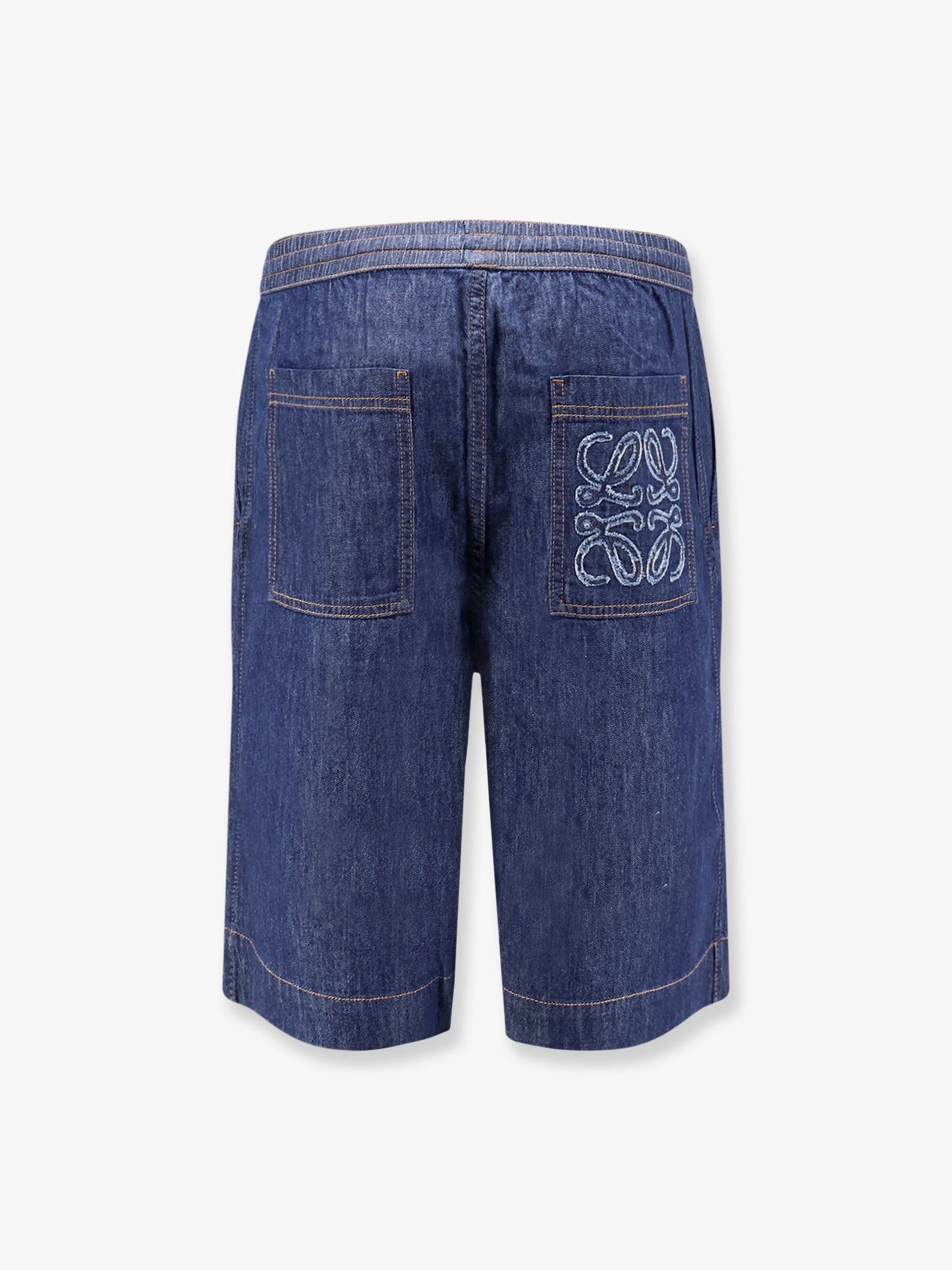 Bermuda in cotone con logo Anagramma posteriore