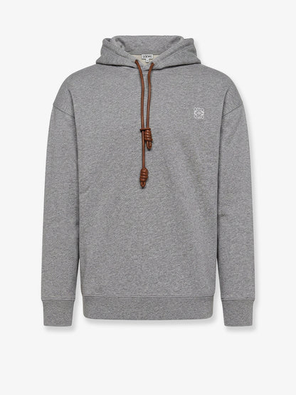 Cotton sweatshirt with front embroidered logo thumbnail