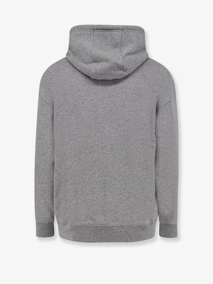 Cotton sweatshirt with front embroidered logo thumbnail