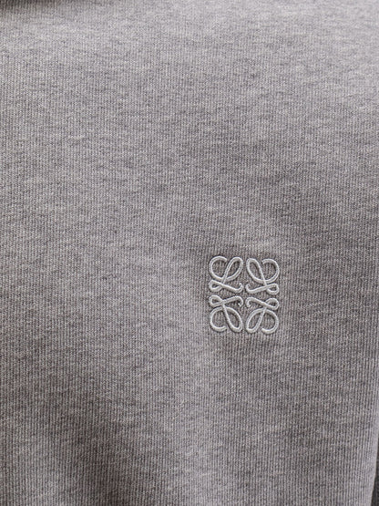 Cotton sweatshirt with front embroidered logo thumbnail
