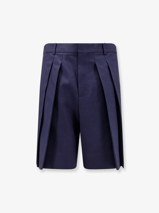 Paula's Ibiza linen and cotton bermuda shorts