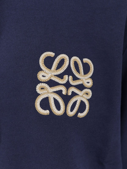 Cotton sweatshirt with Anagram logo embroidery on the front thumbnail