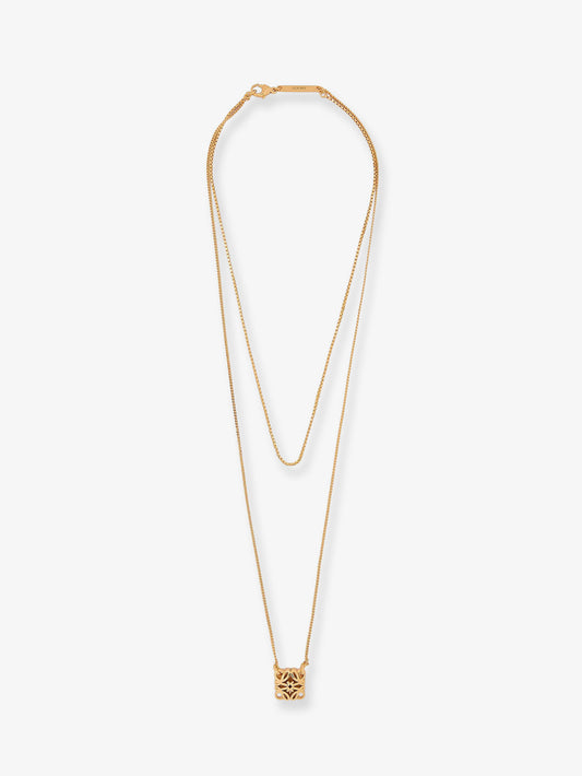 Paula's Ibiza -Anagram Bombè Brass Necklace
