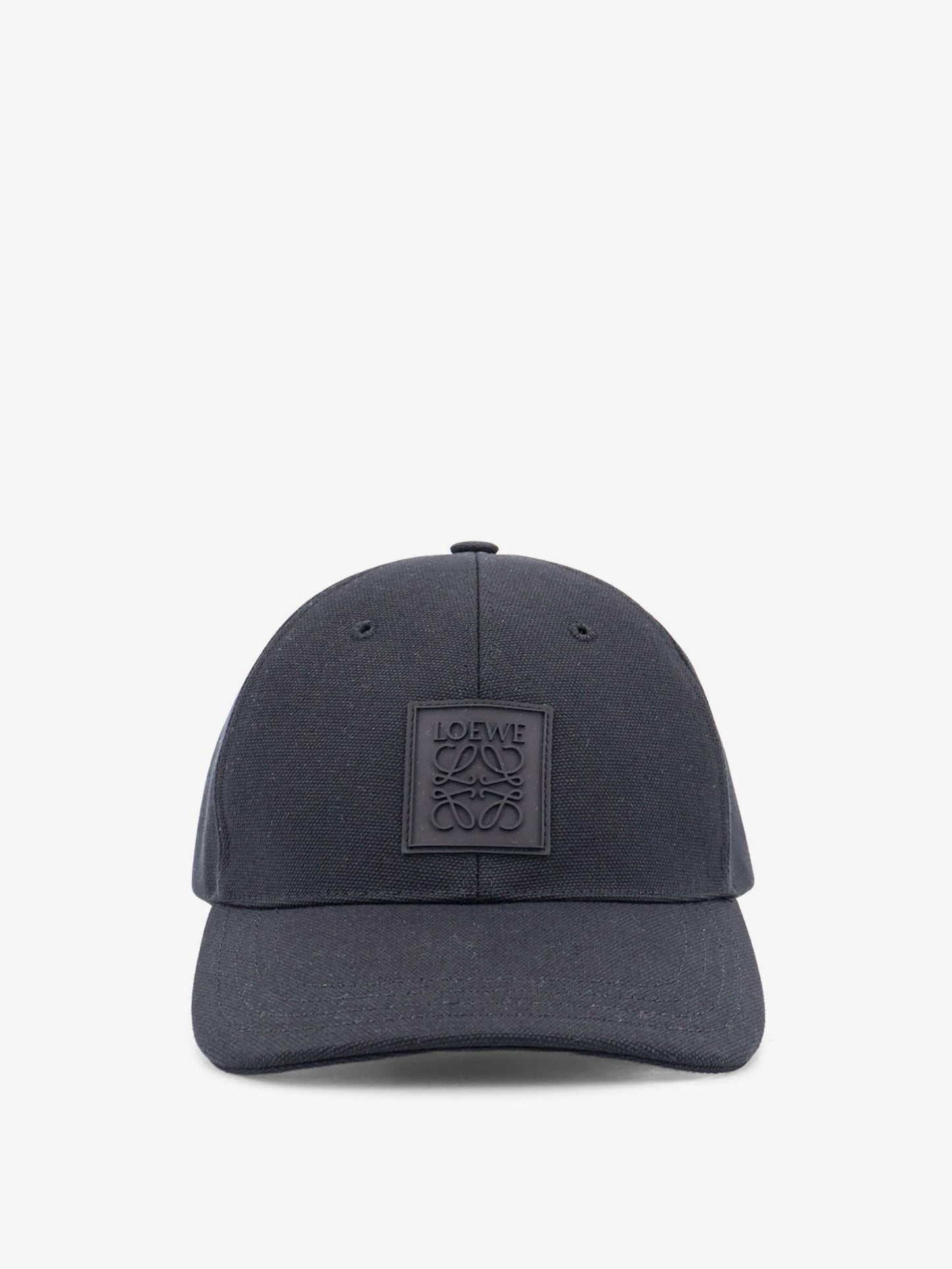 Cappello in cotone con patch logo Anagram in gomma