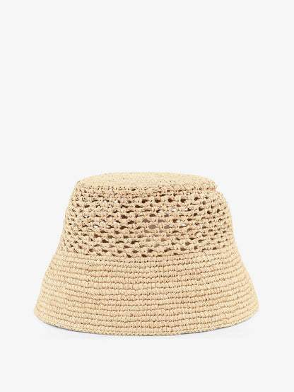 Cappello Paula's Ibiza in rafia e pelle thumbnail
