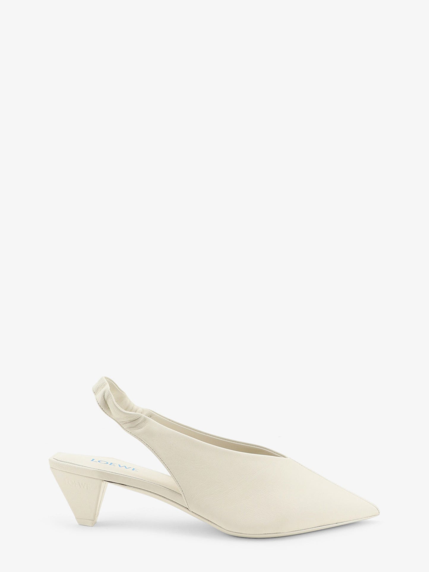 Origami Cubic leather slingback