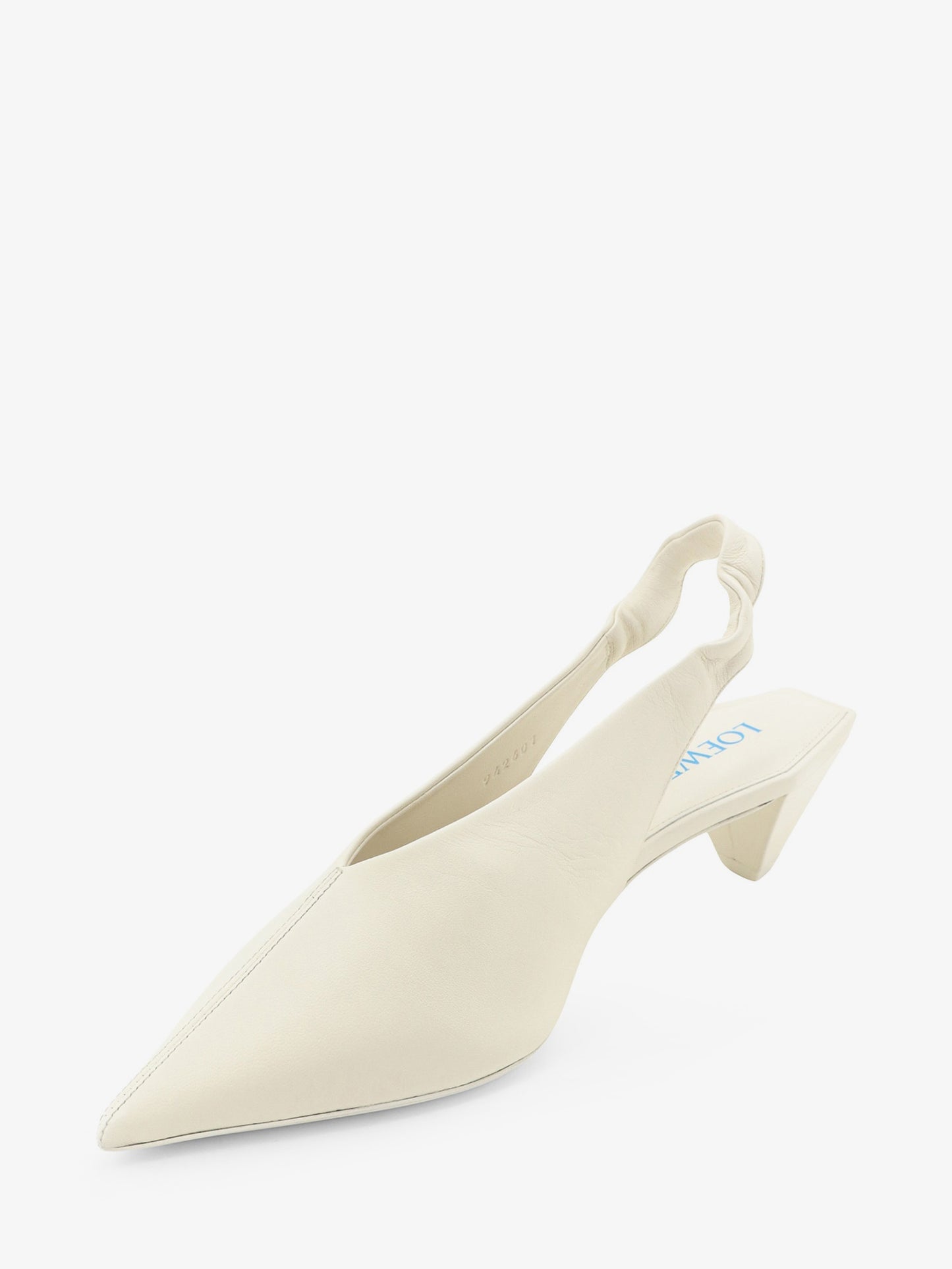 Origami Cubic leather slingback