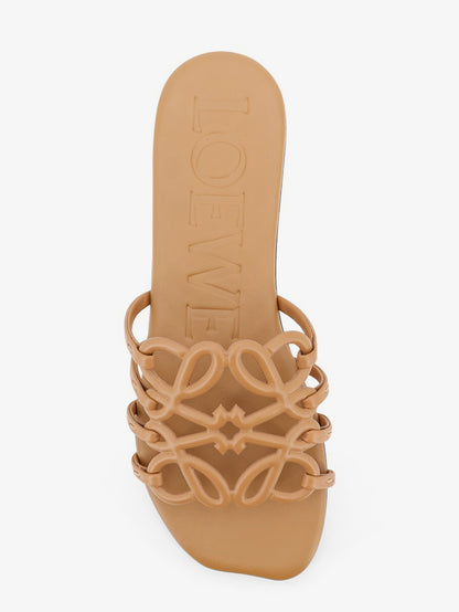 Paula's Ibiza Anagram Petal Leather Sandals thumbnail