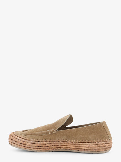 Rio suede and raffia loafers thumbnail