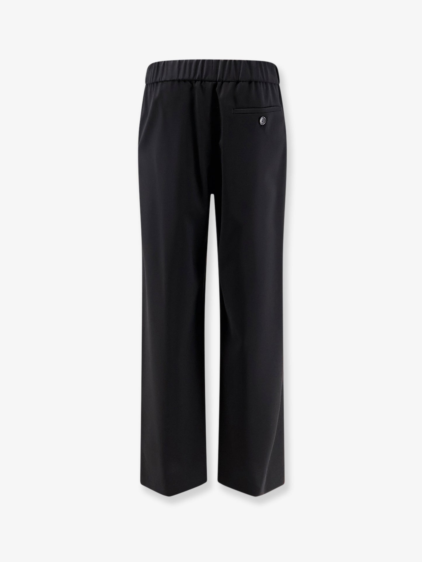 Wool trousers with Logo detail
