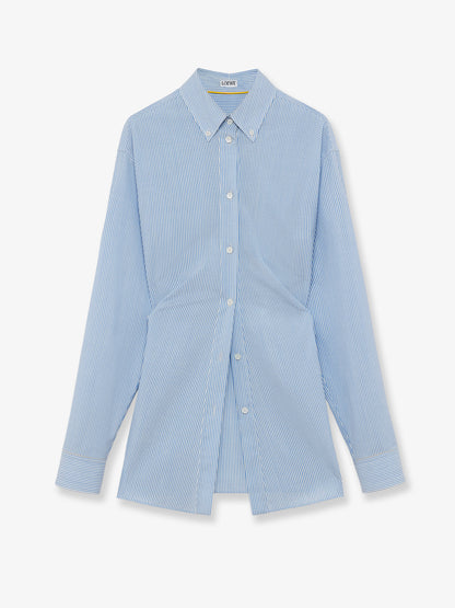 Lightweight wool striped shirt thumbnail