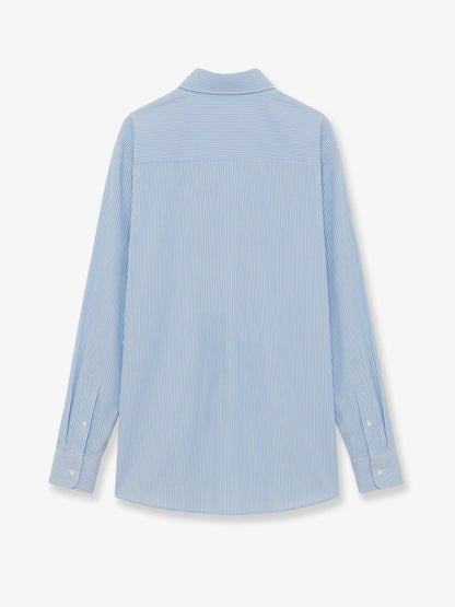 Lightweight wool striped shirt thumbnail