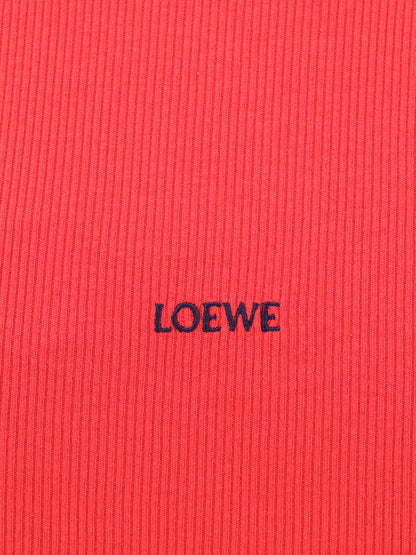 Cotton tank top with all-over embroidered logo lettering thumbnail