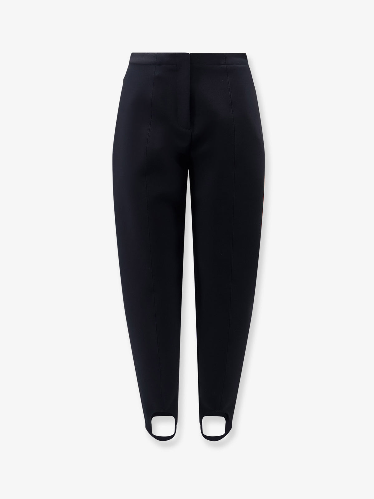 Stretch wool blend stirrup trousers