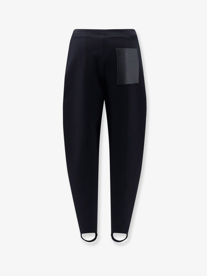 Stretch wool blend stirrup trousers thumbnail