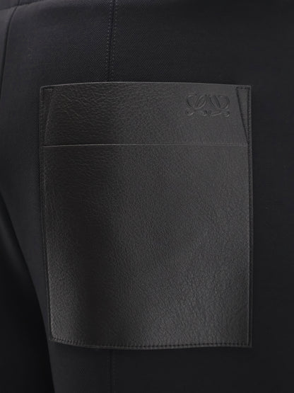 Stretch wool blend stirrup trousers thumbnail