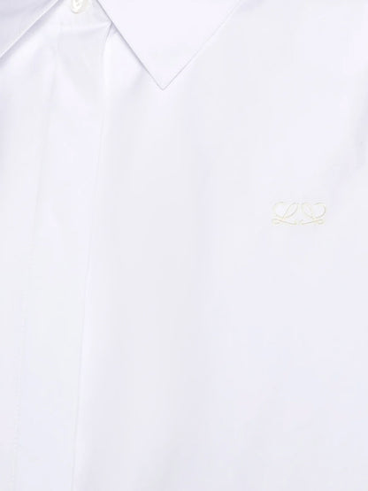 Cotton shirt with adjustable drawstring thumbnail