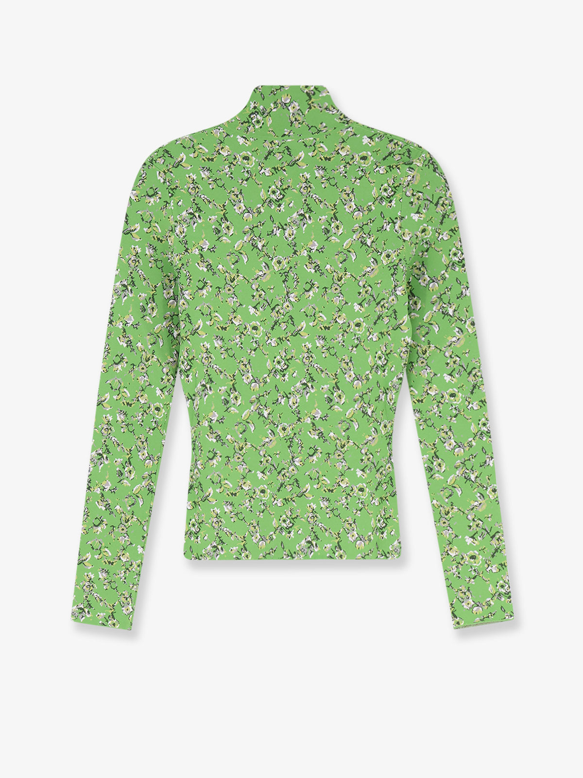 Viscose blend top with floral motif
