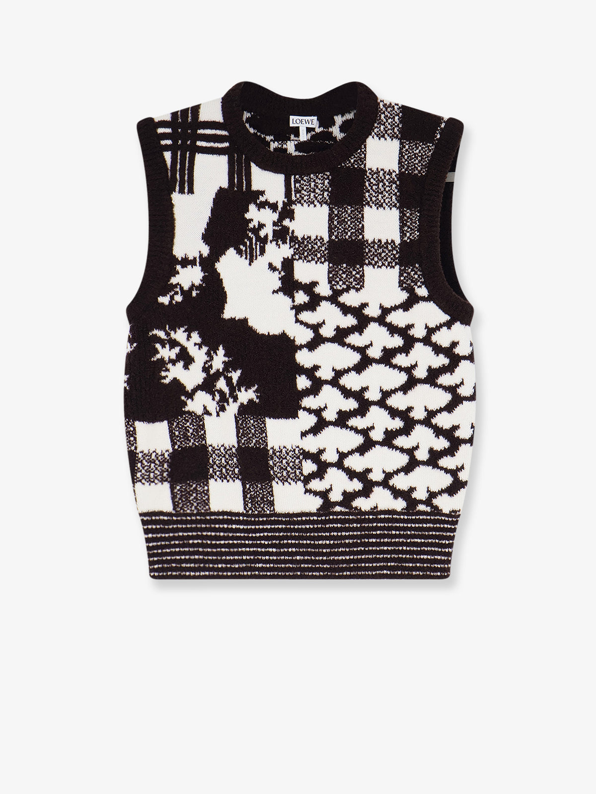 Sleeveless wool sweater