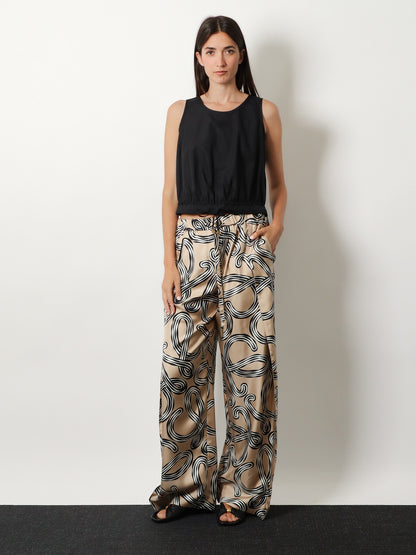 Paula's Ibiza - Pantaloni in seta stampata thumbnail
