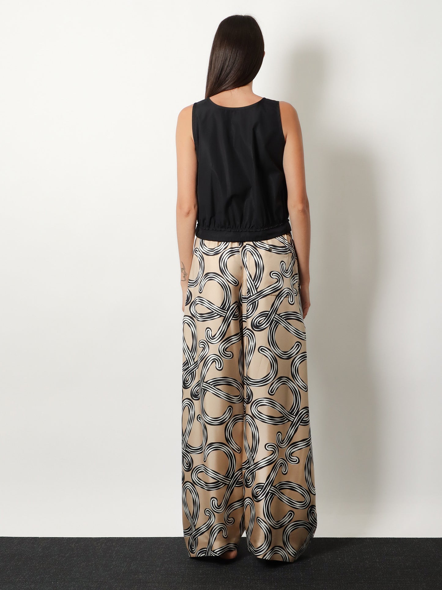Paula's Ibiza - Pantaloni in seta stampata