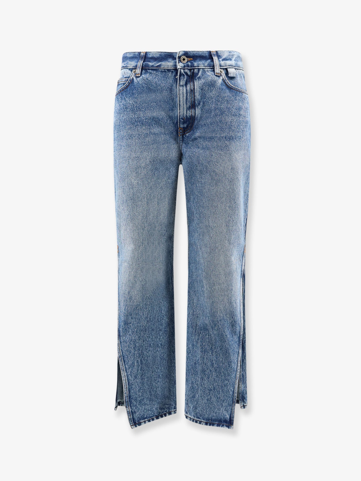 Paula's Ibiza- Blue denim jeans with side embroidered logo