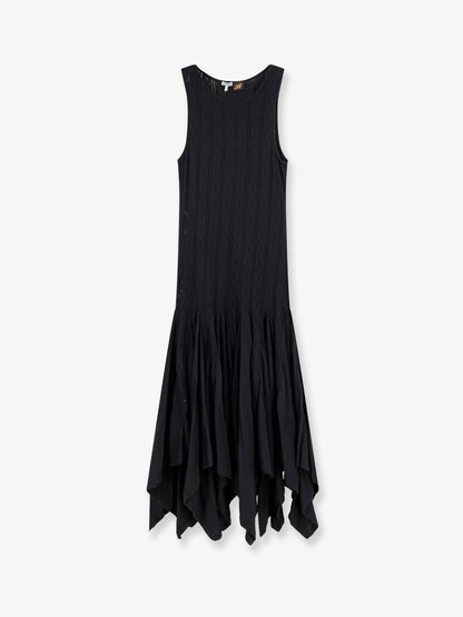Vestito lungo Paula's Ibiza in cotone ricamato thumbnail
