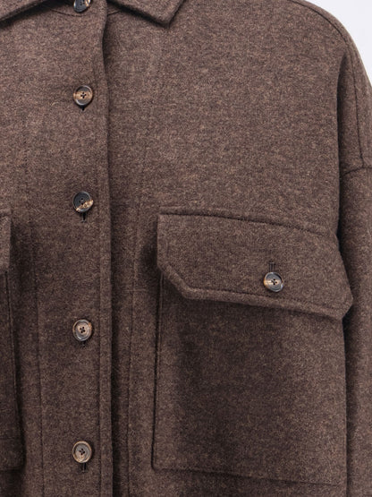 Darby Novalis stretch cashmere Overshirt thumbnail