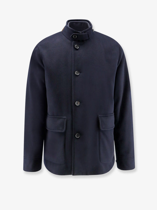 Elan cashmere coat with internal vest