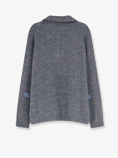 Maglia in misto lino e lana a coste thumbnail