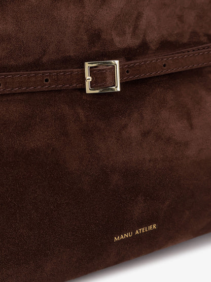 Le Cambon East West suede shoulder bag thumbnail