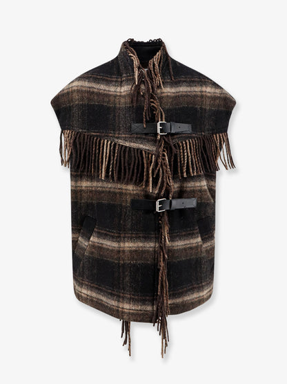Ginesa sleeveless jacket with fringes thumbnail