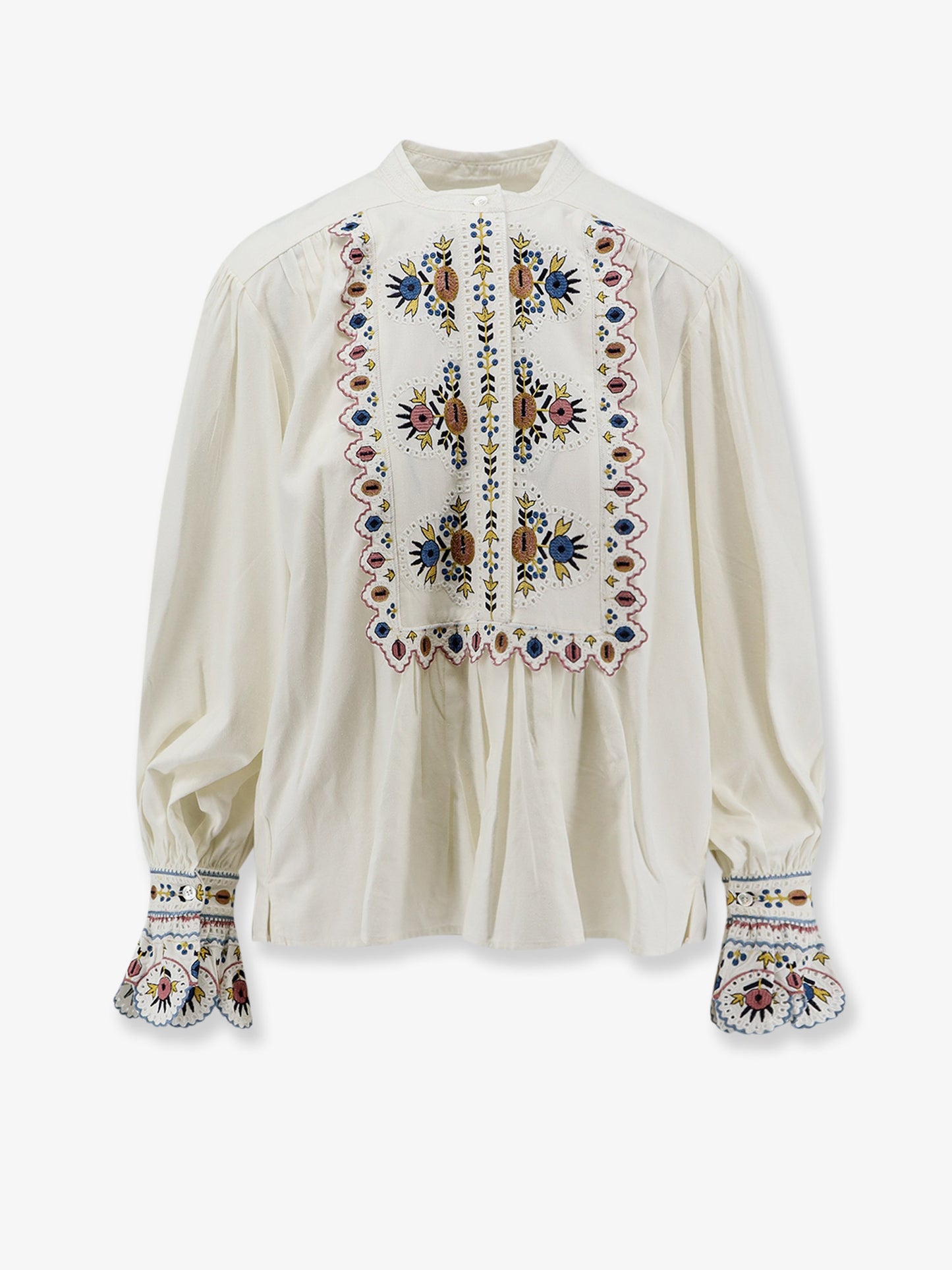 Monique viscose blend shirt with embroidery