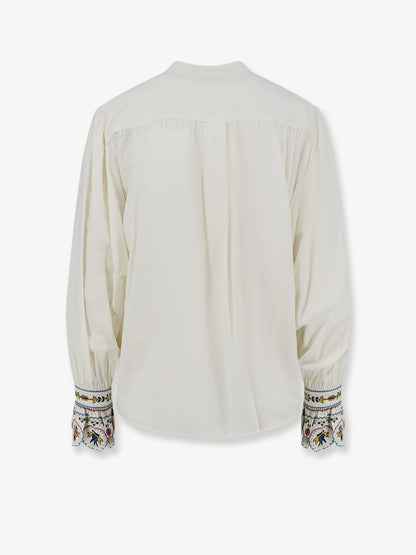 Monique viscose blend shirt with embroidery thumbnail