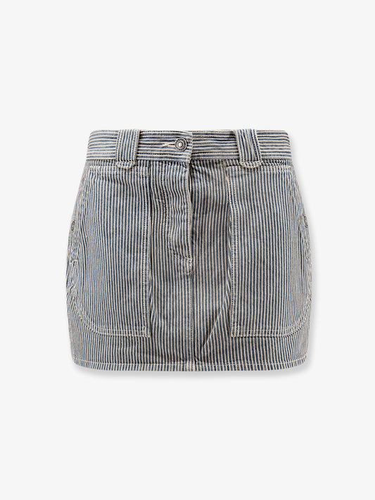 Estera cotton skirt with striped pattern