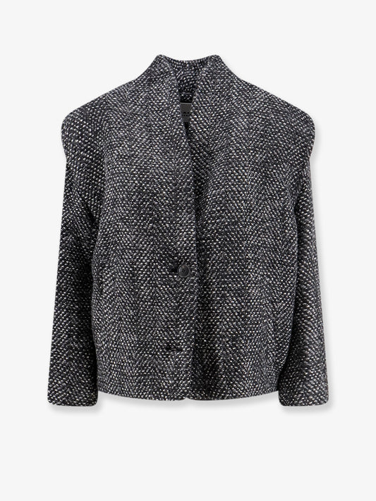 Drogo mélange fabric coat