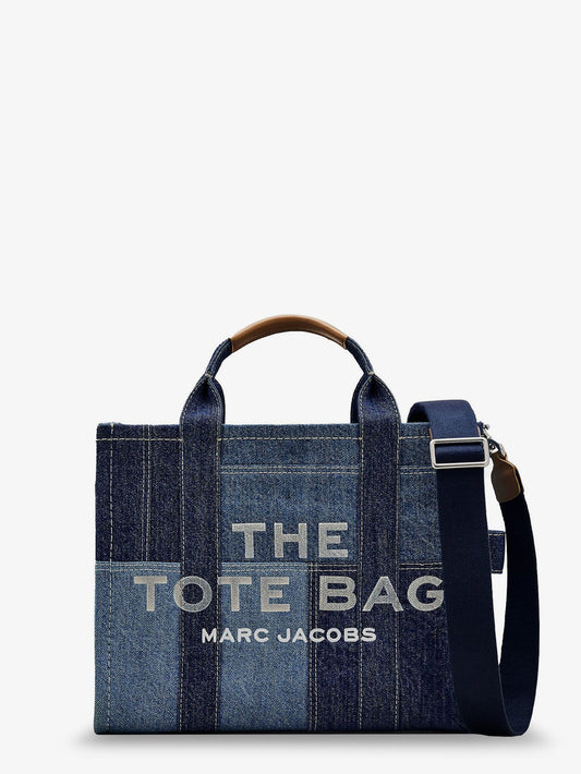 Borsa a mano The denim Medium con stampa logo frontale